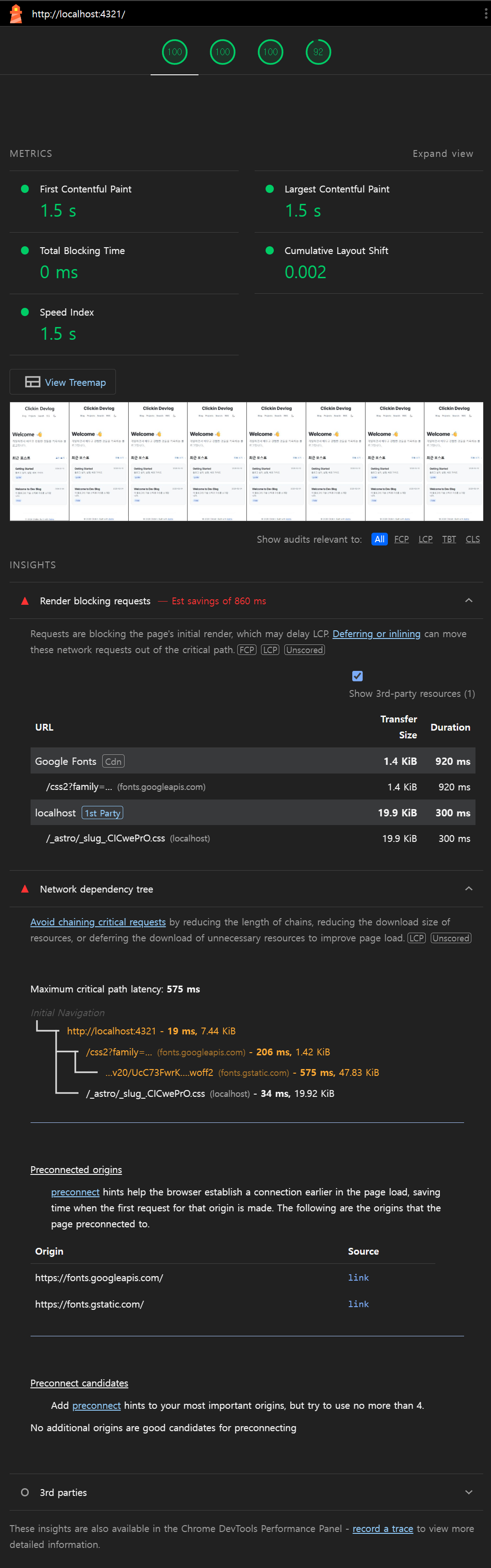 Lighthouse before (mobile)